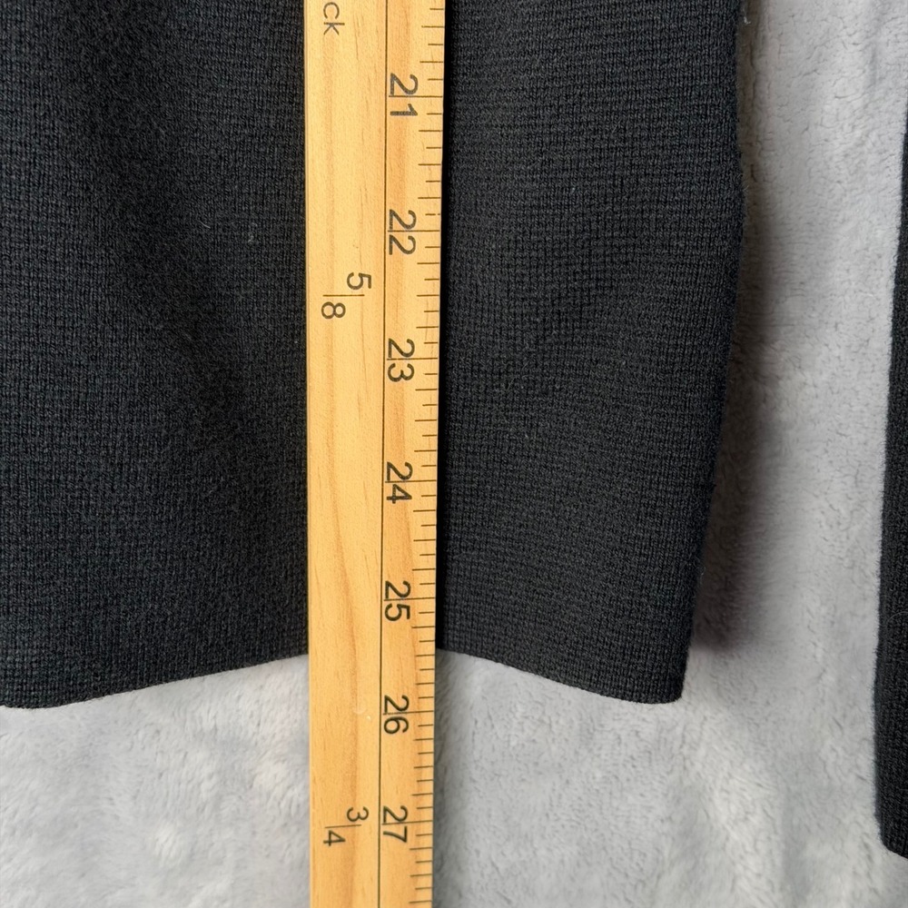 J. Crew Factory Schoolboy Sweater Blazer Womens M Black Classic One Button - Picture 7 of 8